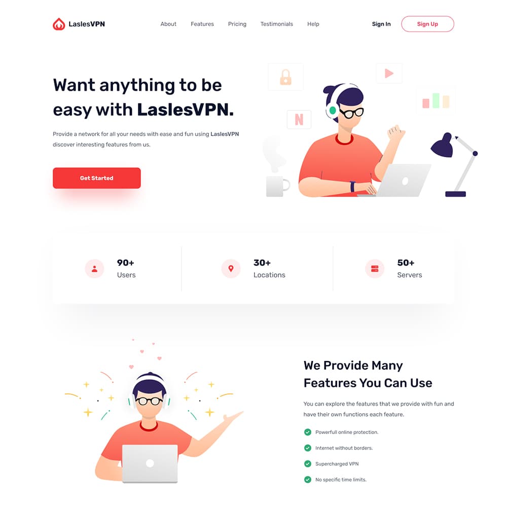 VPN Landing Page